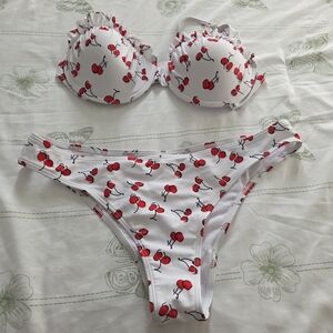 Cherry Print Bikini Set